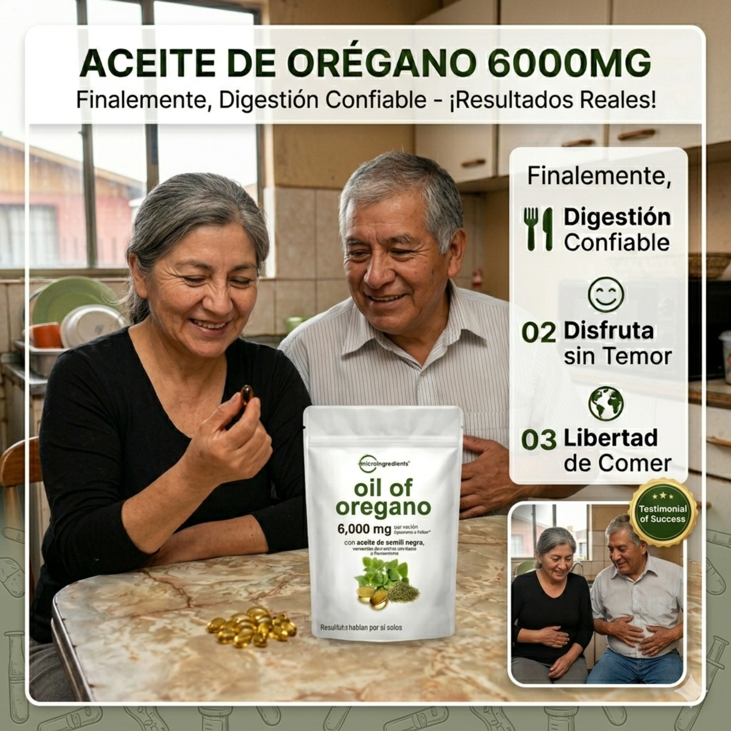 ACEITE DE ORÉGANO 6000MG Digestión Equilibrada + Inmunidad Reforzada