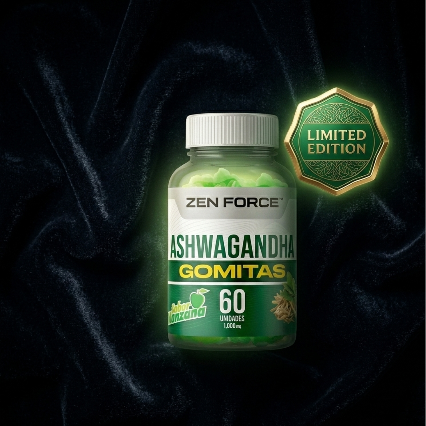60 GOMITAS ASHWAGANDHA 1000mg