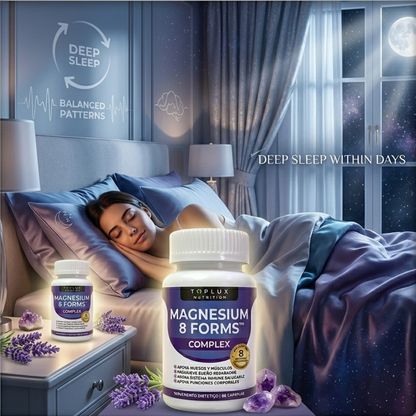 MAGNESIO 8 FORMS™ El Equilibrio que Tu Cuerpo Reclama Recupera Energía. Duerme Profundo. Vive Fuerte.