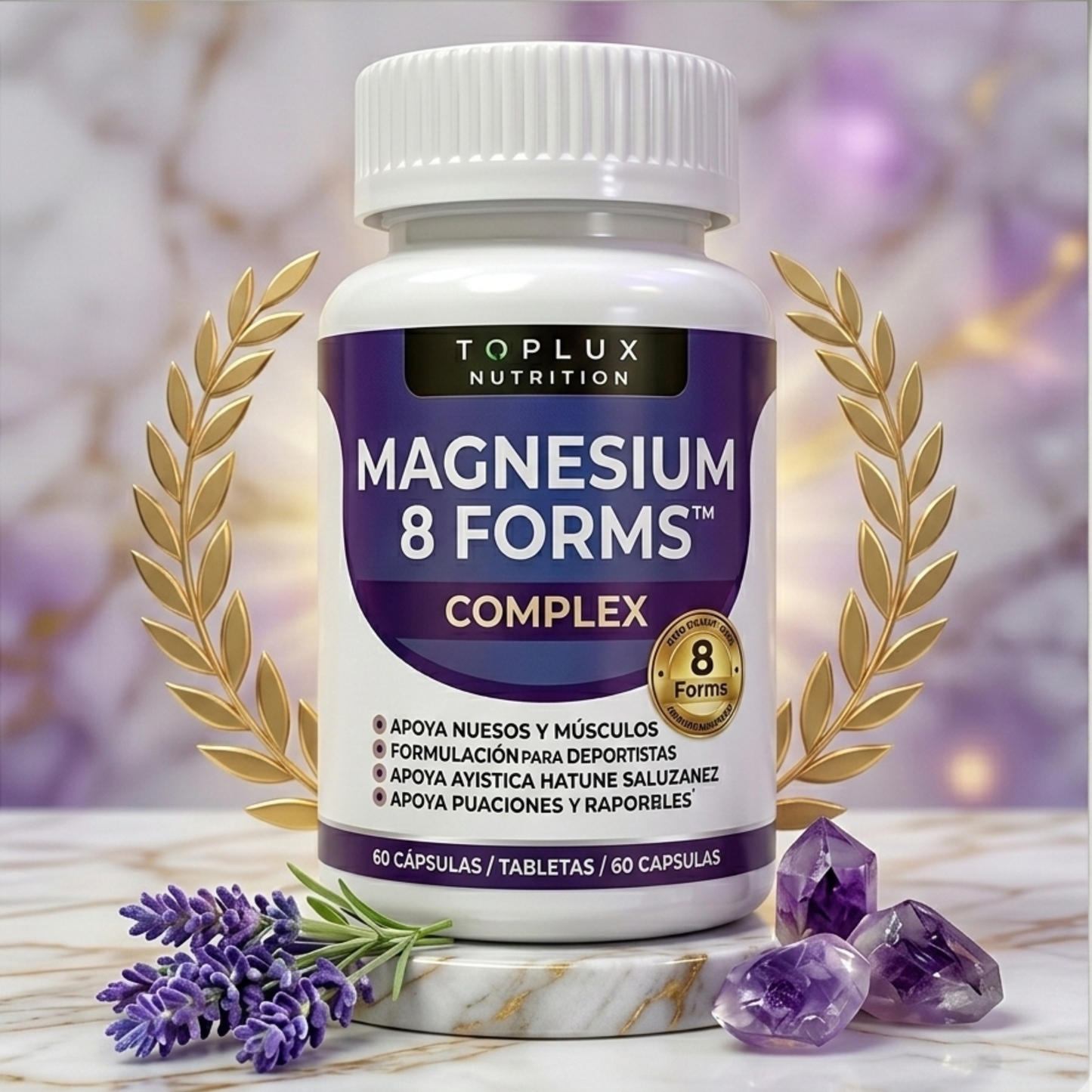 MAGNESIO 8 FORMS™ El Equilibrio que Tu Cuerpo Reclama Recupera Energía. Duerme Profundo. Vive Fuerte.