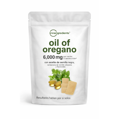 ACEITE DE ORÉGANO 6000MG Digestión Equilibrada + Inmunidad Reforzada